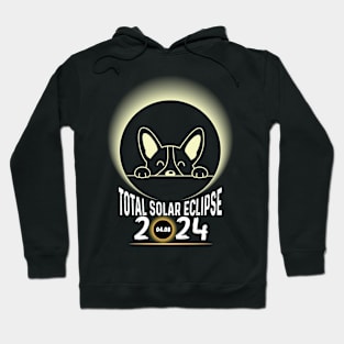 Solar Eclipse 2024 Shirt Total Eclipse April 8th 2024 Dog Hoodie